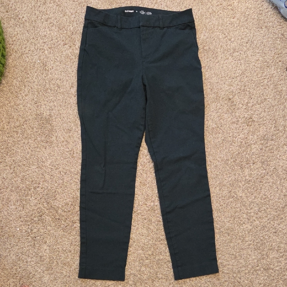 Old Navy Dark Green Pixie Skinny Pants